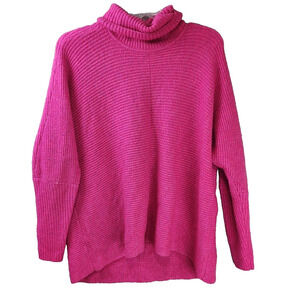 Vince Camuto Women's Pink Turtleneck Small Sweater Knit Oversized